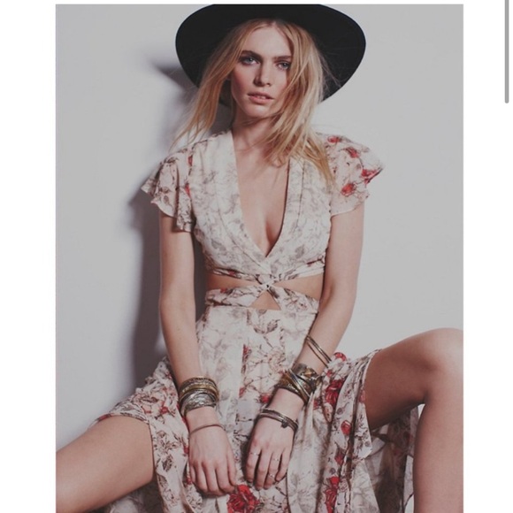 Like New Free People Jasper Midi in Daylight Ivory Size 6 - Picture 2 of 7